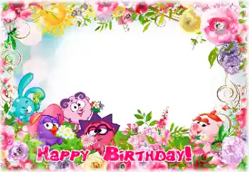 Foto-effetti della categoria Festa di Compleanno № 142398. Scrittura sulla cornice: Buon Compleanno!