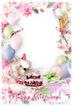 Foto-effetti della categoria Festa di Compleanno № 142402. Scrittura sulla cornice: Buon Compleanno!