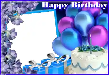 Foto-effetti della categoria Festa di Compleanno № 154776. Scrittura sulla cornice: Buon Compleanno!