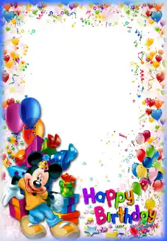 Foto-effetti della categoria Festa di Compleanno № 163475. Scrittura sulla cornice: Buon compleanno!