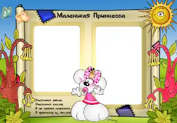 Scrittura sulla cornice: Principessa