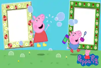 Scrittura sulla cornice: Peppa Pig Scrittura sulla cornice: Peppa Pig
