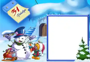 Foto-effetti della categoria Feste per bambini № 343. Scrittura sulla cornice: 31 Декабрь.