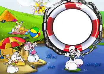 Scrittura sulla cornice: Al mare