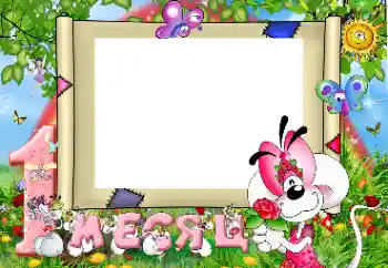 Scrittura sulla cornice: 1 MESE Scrittura sulla cornice: 1 MESE