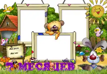 Scrittura sulla cornice: 7 MESE