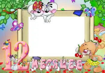 Scrittura sulla cornice: 12 MESE