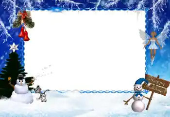Foto-effetti della categoria Divertimenti invernali № 36131. Scrittura sulla cornice: Happy Holidays!
