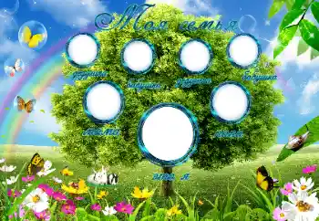 Scrittura sulla cornice: La mia famiglia Scrittura sulla cornice: La mia famiglia