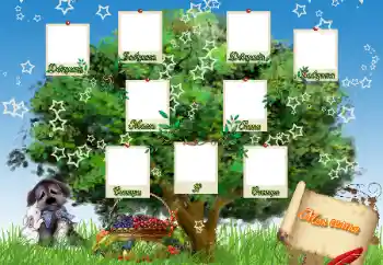 Scrittura sulla cornice: La mia famiglia Scrittura sulla cornice: La mia famiglia