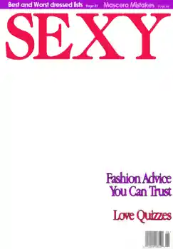 Foto-effetti della categoria Riviste № 4695. Scrittura sulla cornice: Sexy