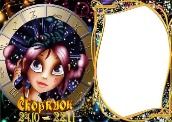 Scrittura sulla cornice: Scorpione