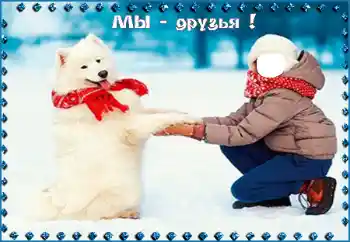 Foto-effetti della categoria Per i bambini № 95998. Scrittura sulla cornice: Мы - друзья! Foto-effetti della categoria Per i bambini № 95998. Scrittura sulla cornice: Мы - друзья!