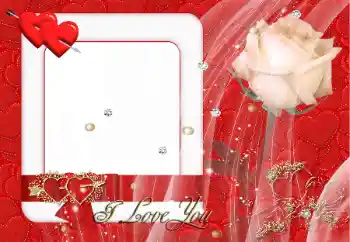 Scrittura sulla cornice: I love you Scrittura sulla cornice: I love you