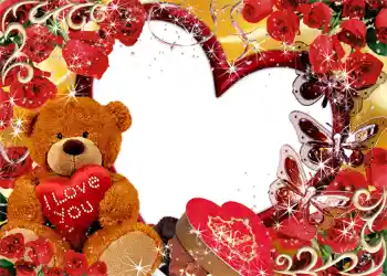 Scrittura sulla cornice: I love you! Scrittura sulla cornice: I love you!