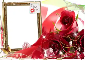 Scrittura sulla cornice: I love you! Scrittura sulla cornice: I love you!