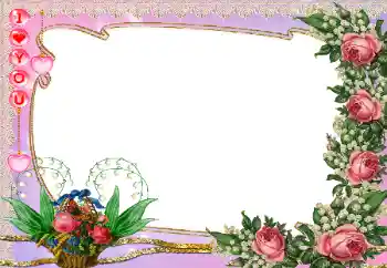 Scrittura sulla cornice: I love you