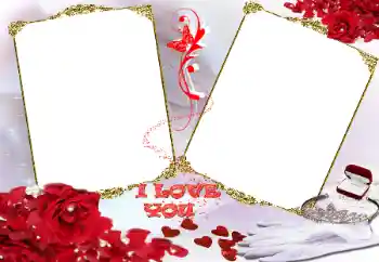 Scrittura sulla cornice: I love you