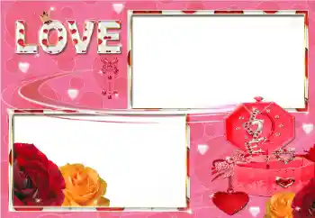 Scrittura sulla cornice: LOVE