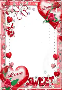 Scrittura sulla cornice: Love. Sweet. Scrittura sulla cornice: Love. Sweet.