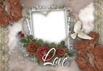 Scrittura sulla cornice: Love Scrittura sulla cornice: Love