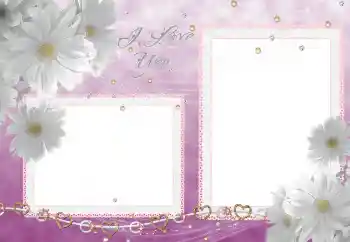 Scrittura sulla cornice: I love you