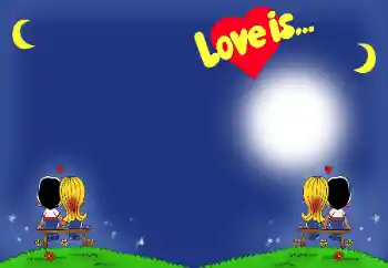 Scrittura sulla cornice: Love is...