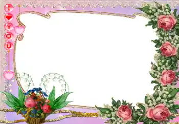 Scrittura sulla cornice: I love you