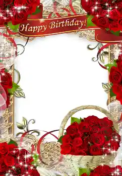Foto-effetti della categoria Cartoline per il Compleanno № 178232. Scrittura sulla cornice: Buon Compleanno!