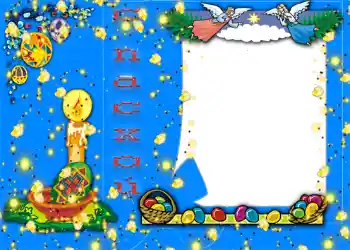 Foto-effetti della categoria Cartoline per Pasqua № 960. Scrittura sulla cornice: Buona Pasqua!