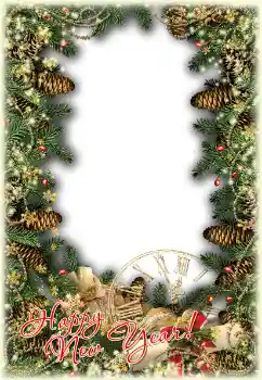 Scrittura sulla cornice: Felice Anno Nuovo