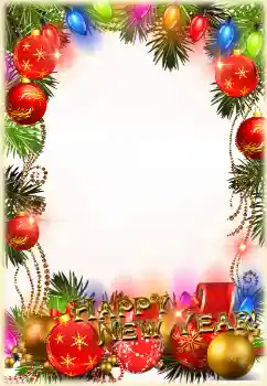 Scrittura sulla cornice: Felice Anno Nuovo