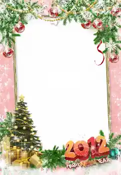 Scrittura sulla cornice: Happy New Year! Scrittura sulla cornice: Happy New Year!