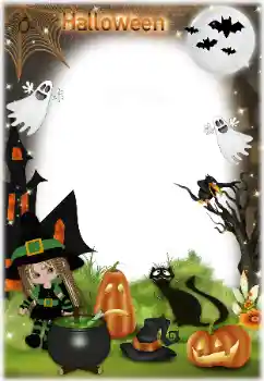 Foto-effetti della categoria Feste varie № 124302. Scrittura sulla cornice: Happy Halloween