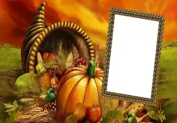 Foto-effetti della categoria Feste varie № 128388. Scrittura sulla cornice: Felice Ringraziamento