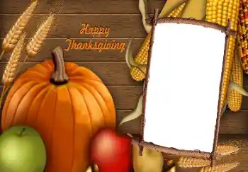 Foto-effetti della categoria Feste varie № 128389. Scrittura sulla cornice: Felice Ringraziamento