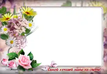 Foto-effetti della categoria Feste varie № 146362. Scrittura sulla cornice: Alla migliore mamma del mondo
