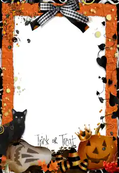 Foto-effetti della categoria Feste varie № 84064. Scrittura sulla cornice: Trick or Treat