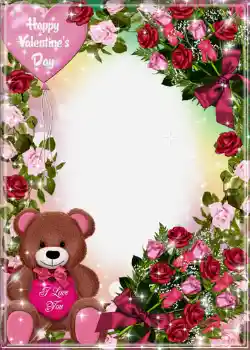 Scrittura sulla cornice: Auguri di S. Valentino Scrittura sulla cornice: Auguri di S. Valentino