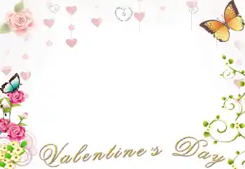 Foto-effetti della categoria Cartoline per S. Valentino № 67115. Scrittura sulla cornice: Valentine's Day