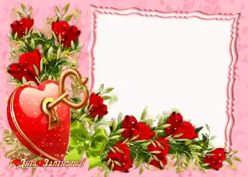 Scrittura sulla cornice: Auguri di S. Valentino