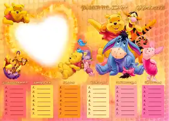 Scrittura sulla cornice: Orario lezioni