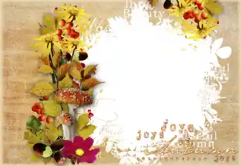 Scrittura sulla cornice: Autunno