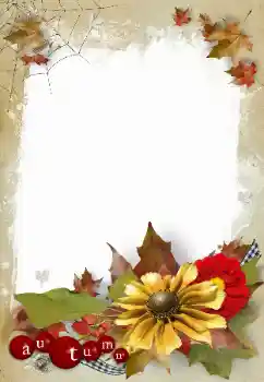 Scrittura sulla cornice: Autunno Scrittura sulla cornice: Autunno